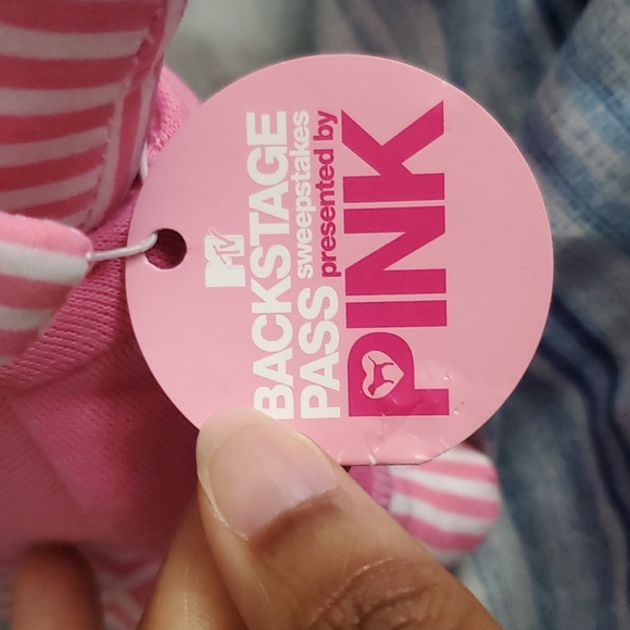 Victoria Secret Pink Stripe Pup - Picture 2 of 7